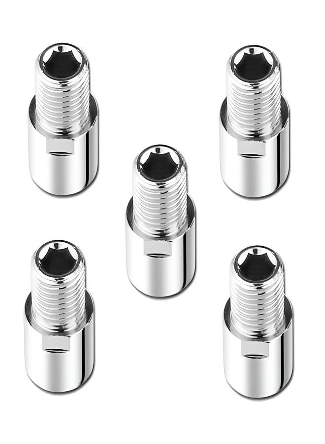 KINIK CP Brass Extension Nipple (Length 1" Inch, Thread Size 1/2" Inch) - Pack of 5, Durable Chrome Plated Brass Extension Nipples for Pipe Fittings and Plumbing Installations. - Image 1